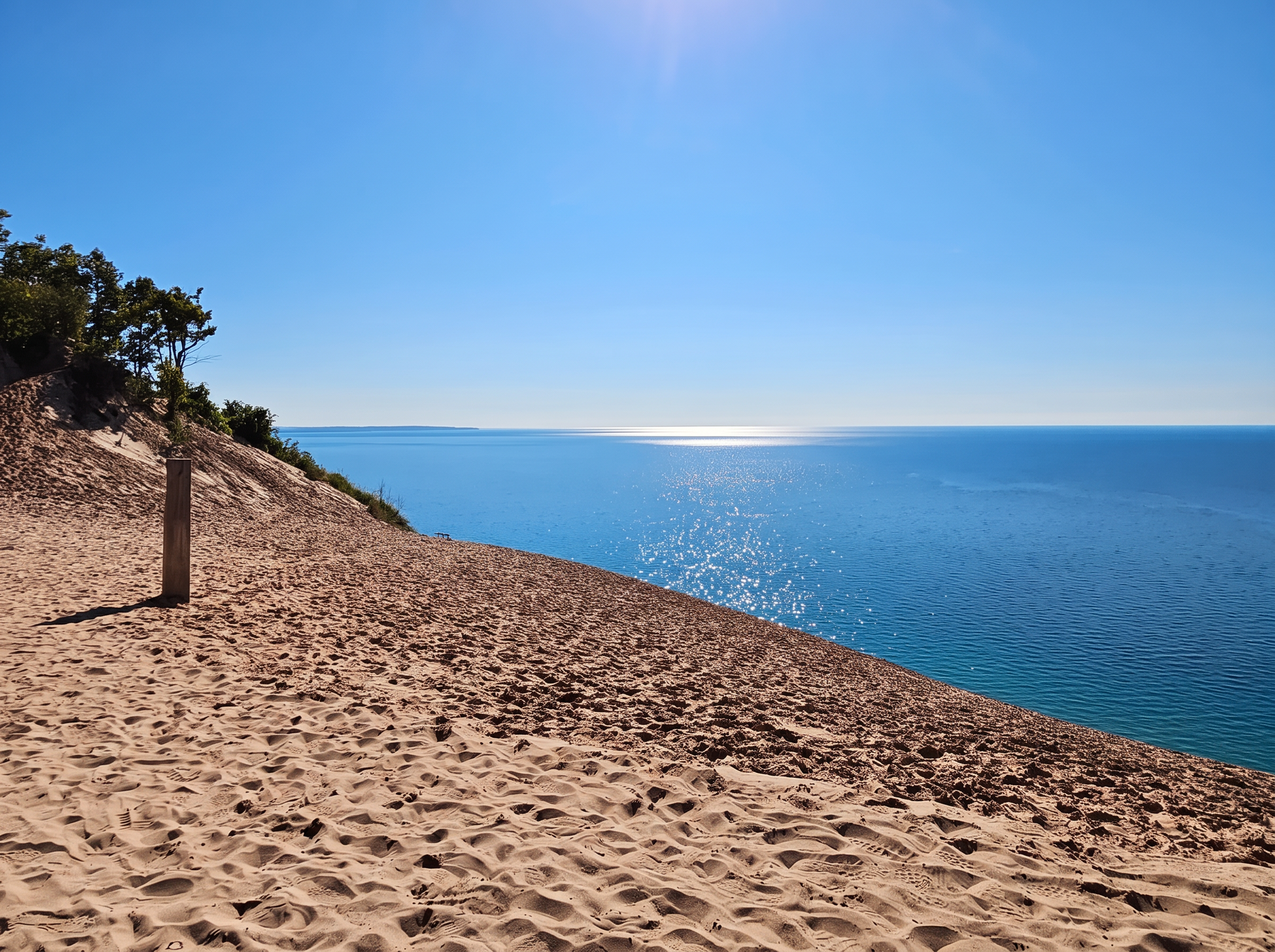 M-22 scenic drive winding through the Leelanau Peninsula