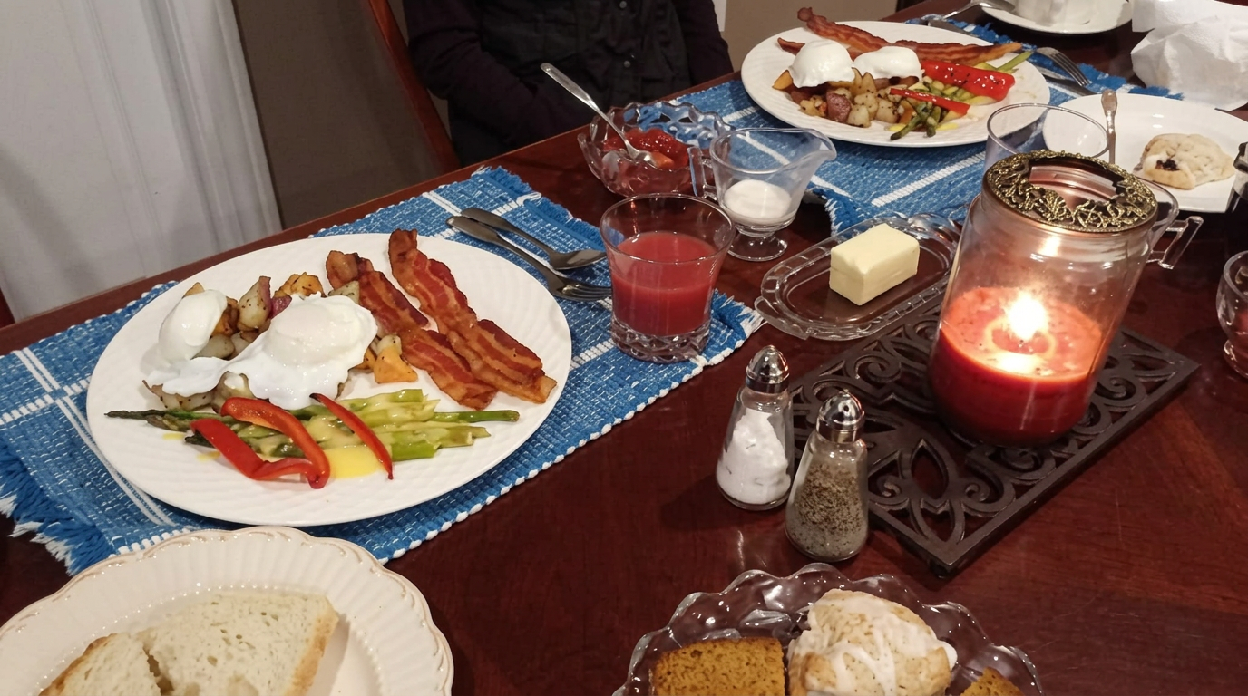Homemade breakfast at Inn The Pines