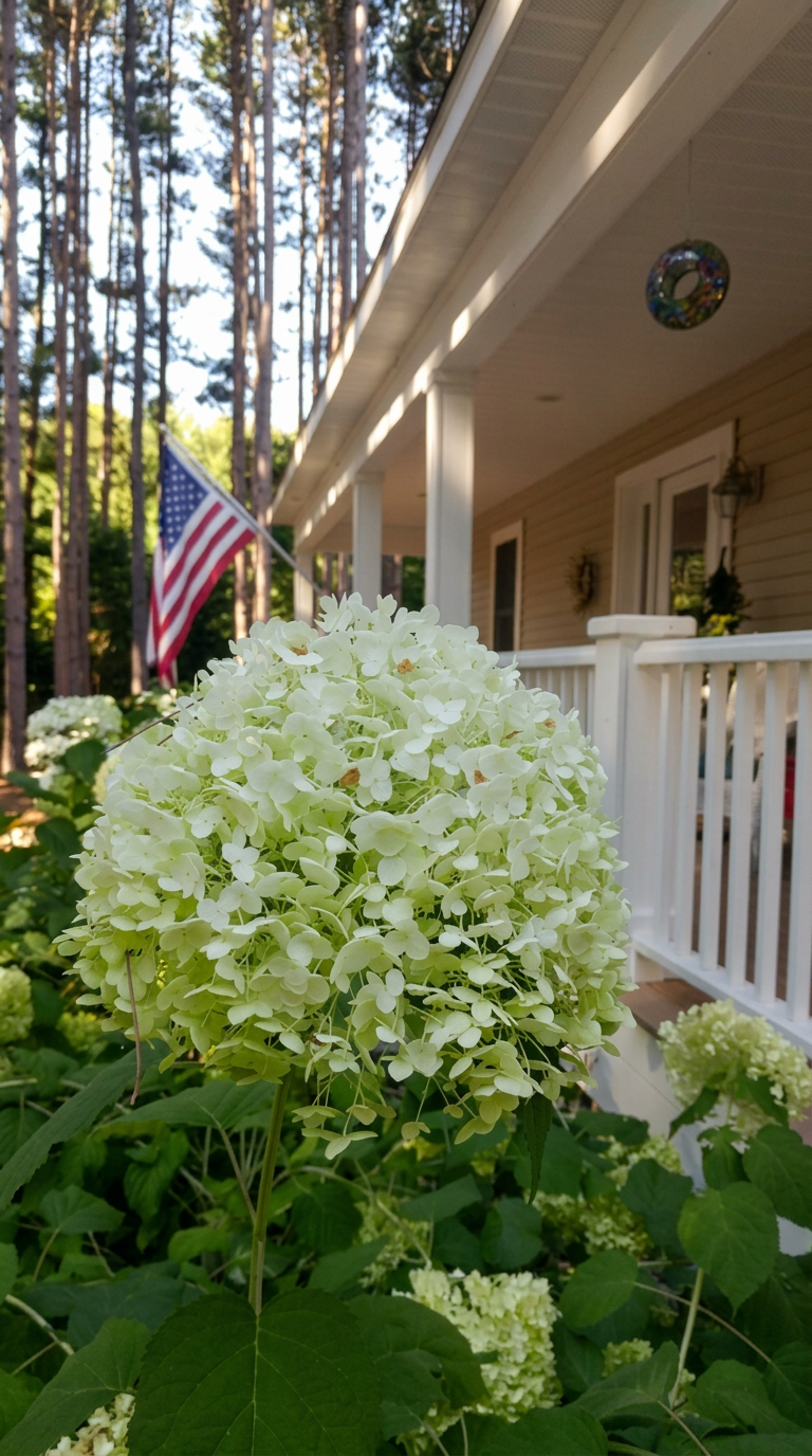 Wraparound porch at Inn The Pines