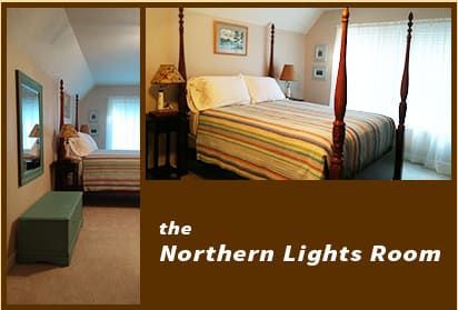 The Northern Lights Room at Inn The Pines Bed and Breakfast in Lake Leelanau Michigan