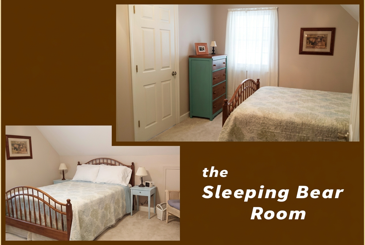 The Sleeping Bear Room at Inn The Pines Bed and Breakfast in Lake Leelanau Michigan
